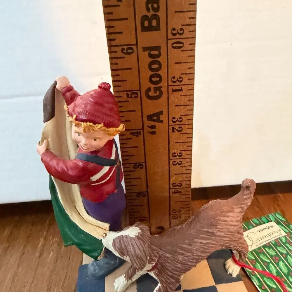 Dept 56 Nicholas Hanging Coat 9311-4 All Through The House Dog Figurine Retired